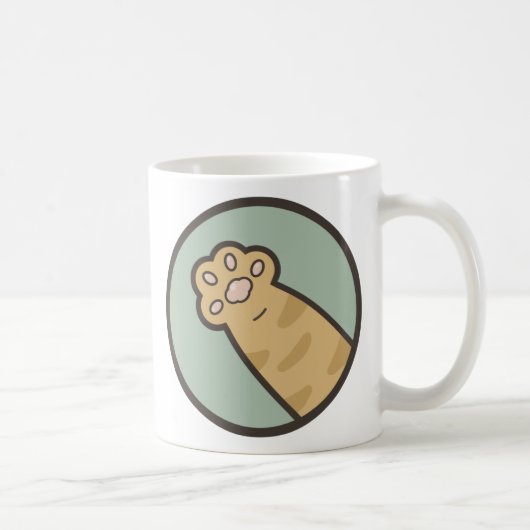 Orangefarbene Katze Kaffeetasse (Rechts)