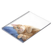 Orangefarbene Katze Notizblock (Linke Seite)