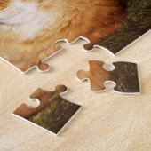 Orangefarbene Katze Puzzle (Seite)