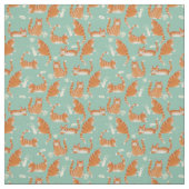 Orangefarbene Katzen, die sich über die Orange Tab Stoff (Muster)