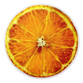 Orangefarbene Keramik Keramikknauf (Vorderseite)