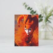Orangefarbene Kostüme - Venedig, Italien (IT) Postkarte (Stehend Vorderseite)