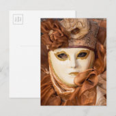 Orangefarbene Kostüme, Venedig Postkarte (Vorne/Hinten)