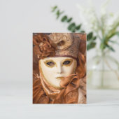 Orangefarbene Kostüme, Venedig Postkarte (Stehend Vorderseite)