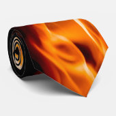 Orangefarbene Krawatte (Gerollt)