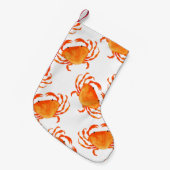 Orangefarbene Krebse Kleiner Weihnachtsstrumpf (Vorderansicht (hängend))