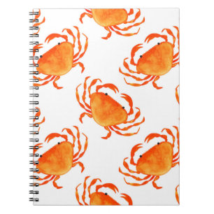 Orangefarbene Krebse Notizblock