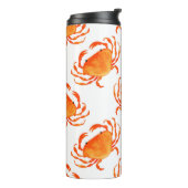 Orangefarbene Krebse Thermosbecher (Nach links gedreht)