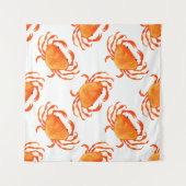 Orangefarbene Krebse Wandteppich (Vorderseite (Horizontal))
