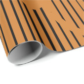 Orangefarbene Kreise Geschenkpapier (Rolleneckpunkt)