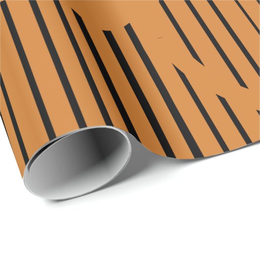 Orangefarbene Kreise Geschenkpapier (Rolleneckpunkt)