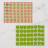 Orangefarbene Kreise mit Lineneffekt Visitenkarte (Vorne/Hinten)