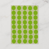 Orangefarbene Kreise mit Lineneffekt Visitenkarte (Rückseite)