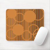 Orangefarbene Kreise Mousepad (Mit Mouse)