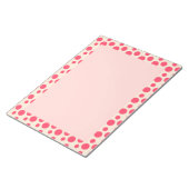 Orangefarbene Kreise Notizblock (angewinkelt)