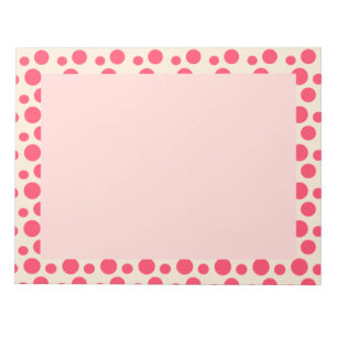 Orangefarbene Kreise Notizblock