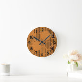 Orangefarbene Kreise Runde Wanduhr (Zuhause)