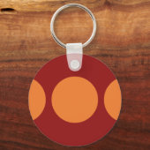 Orangefarbene Kreise Schlüsselanhänger (Vorderseite)