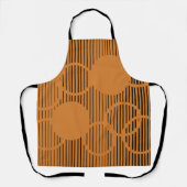 Orangefarbene Kreise Schürze (Vorderseite)
