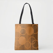 Orangefarbene Kreise Tasche (Vorderseite)