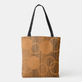 Orangefarbene Kreise Tasche (Rückseite)