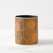 Orangefarbene Kreise Tasse (Zentrum)