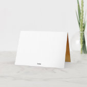 Orangefarbene Kristalle Foto Abschluss Dankeskarte (Rückseite)