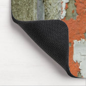Orangefarbene Kronenfarbe auf der Betonwand Mousepad (Ecke)