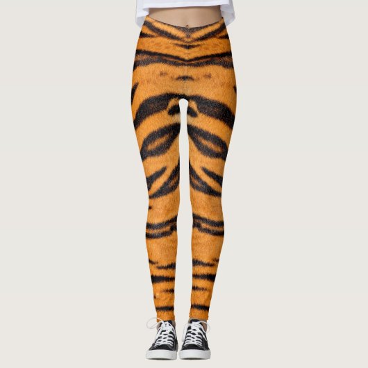 Orangefarbene Leggings (Vorderseite)