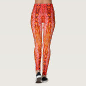 Orangefarbene Leggings (Rückseite)