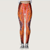 Orangefarbene Leggings (Vorderseite)