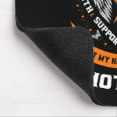 Orangefarbene Leukämie Bewusstseinsbildung Mama Ih Mousepad (Ecke)