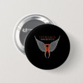 Orangefarbene Leukämie Sensibilisierungskassette m Button (Vorne & Hinten)