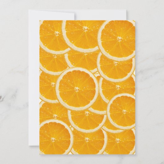 Orangefarbene Liebe im ersten Spritz-Brautparty Einladung (Rückseite)