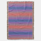 Orangefarbene, Lila und blaue Streifen Decke (Vorderseite Vertikal)