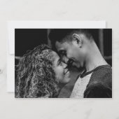 Orangefarbene Lilienhochzeit Foto Einladung (Rückseite)