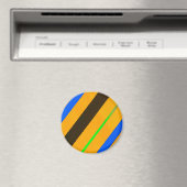 Orangefarbene Linien Magnet (In Situ (Geschirrspüler))