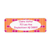 Orangefarbene Linien und rosa Schachteln (Vorne)