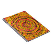 Orangefarbene Mandala Originalkunst Notizblock (Rechte Seite)