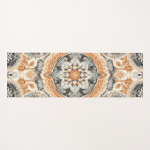 Orangefarbene Mandala Yogamatte (Vorderseite (Horizontal))