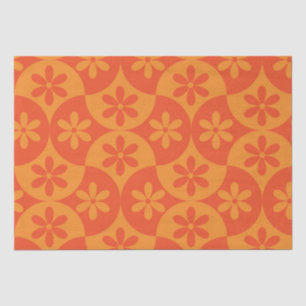 Orangefarbene Mandarine Blume auf der Skala des Mi Seidenpapier