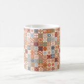 Orangefarbene marokkanische Fliesen Kaffeetasse (Mittel)