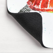 Orangefarbene Meeresschildkröte Mousepad (Ecke)