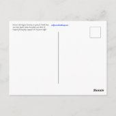 Orangefarbene mexikanische Goldpuppen blühen im Fr Postkarte (Rückseite)