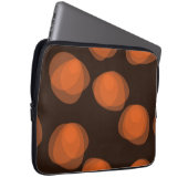 Orangefarbene, moderne, coole, trendige abstrakte  laptopschutzhülle (Vorne Rechts)