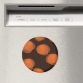 Orangefarbene, moderne, coole, trendige abstrakte magnet (In Situ (Geschirrspüler))