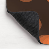 Orangefarbene, moderne, coole, trendige abstrakte mousepad (Ecke)