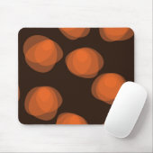 Orangefarbene, moderne, coole, trendige abstrakte mousepad (Mit Mouse)