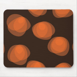 Orangefarbene, moderne, coole, trendige abstrakte mousepad