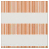 Orangefarbene, moderne Streifen Stoff (Nahaufnahme)